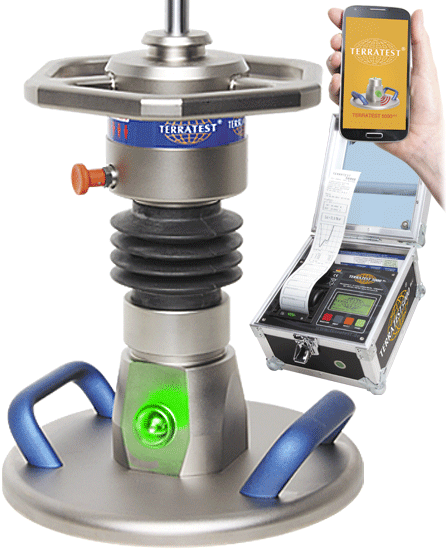 Light Weight Deflectometer Terratest 5000 blu animated